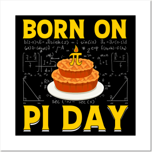 Funny math pi day Born On Pi Day Posters and Art